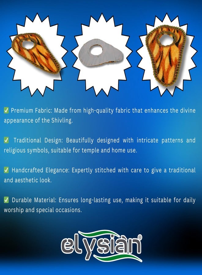 Elysian Cotton Lord Shivling Dress/Fancy Lord Shivling Dress For Lord Shivling (Size Â- 60.96 Cm /24 Inches), Orange - Image 5